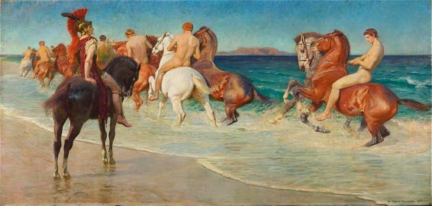 William Calderon - On the Sea-Beat Shore, Where Thracians Tame Wild Horses from Alexander Pope, Homer's Iliad - MU-29 - Auckland Art Gallery