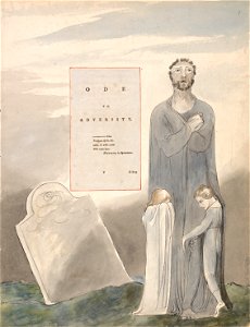 William Blake - The Poems of Thomas Gray, Design 35, Ode to Adversity. - Google Art Project