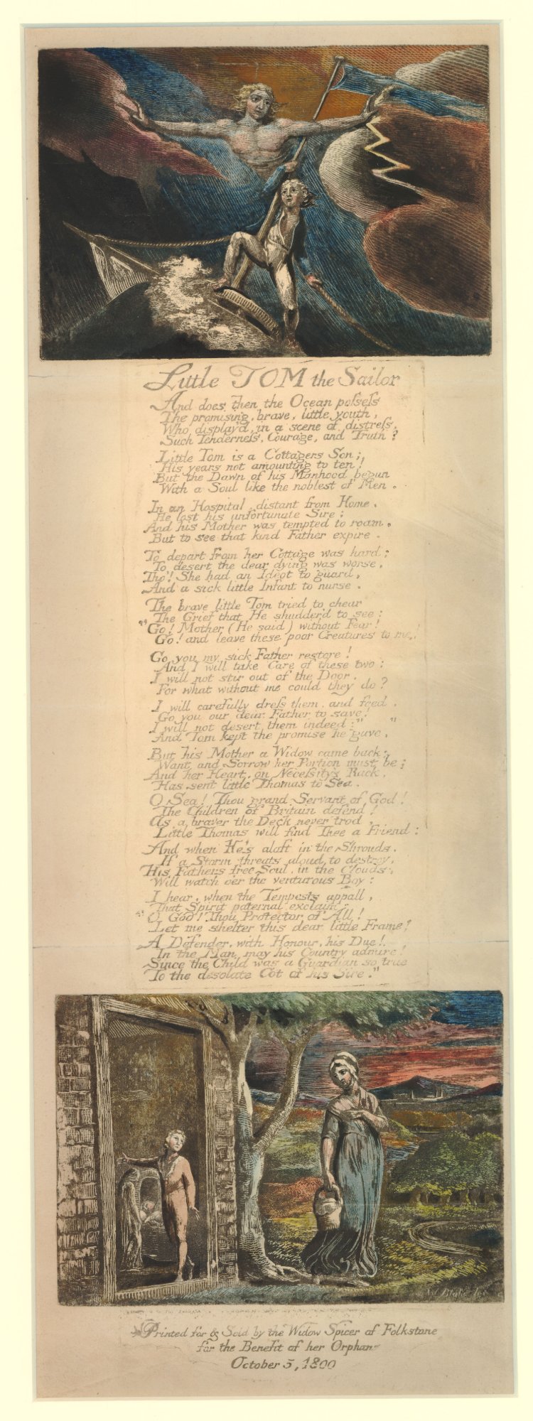William Blake Little Tom the Sailor by William Hayley