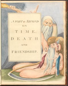 William Blake - Young's Night Thoughts, Page 17, Night the Second, On Time, Death and Friendship. - Google Art Project