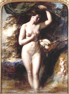 William Etty (1787-1849) - The Fairy of the Fountain - N04108 - National Gallery. Free illustration for personal and commercial use.