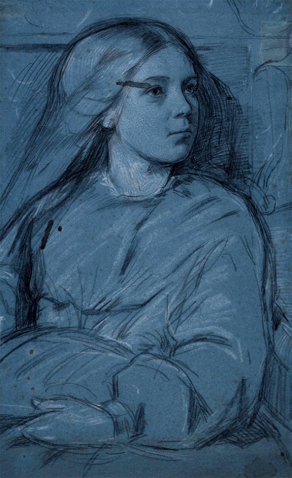 William Blake Richmond (attributed) - Richmond-98162 - Study of a Girl