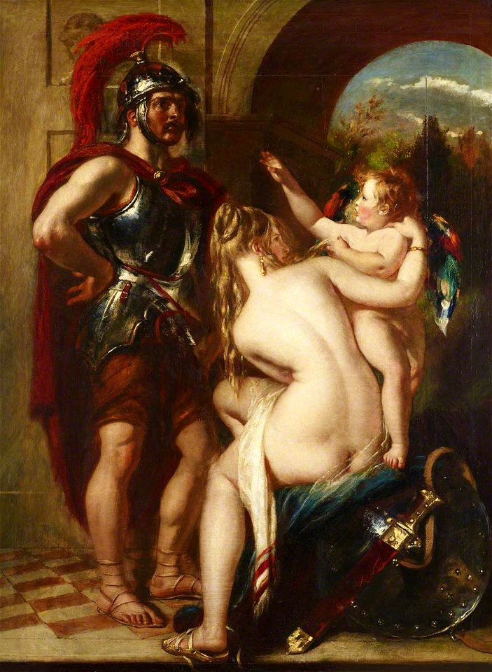 William Etty (1787-1849) - Venus, Cupid and Mars - 515705 - National Trust