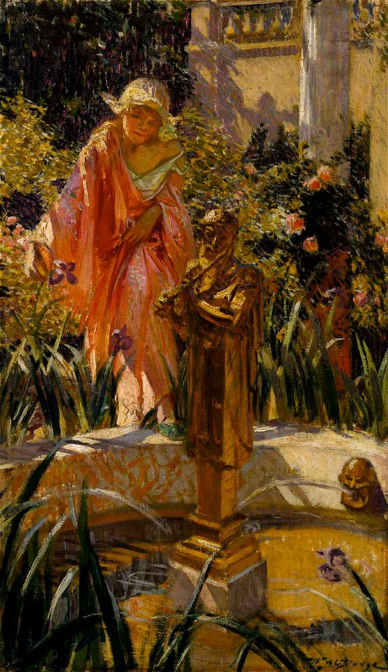 William de Leftwich Dodge - Stepping in the Fountain - 1984.144 - Smithsonian American Art Museum