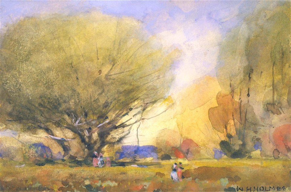 William Henry Holmes - (Summer Scene) - 1968.20.3 - Smithsonian American Art Museum