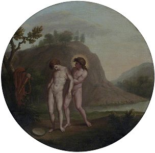 William Hamilton (1751-1801) - Apollo and Hyacinthus (after Domenichino) - 108797 - National Trust. Free illustration for personal and commercial use.
