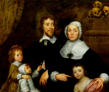 William Dobson - Portrait of a Family, Probably that of Richard Streatfeild - Google Art Project