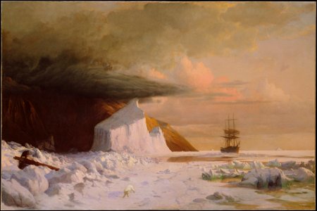 William Bradford - An Arctic Summer, Boring Through the Pack in Melville Bay