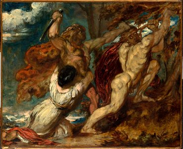 William Etty - Study for The Combat - 1961.46 - Fogg Museum. Free illustration for personal and commercial use.