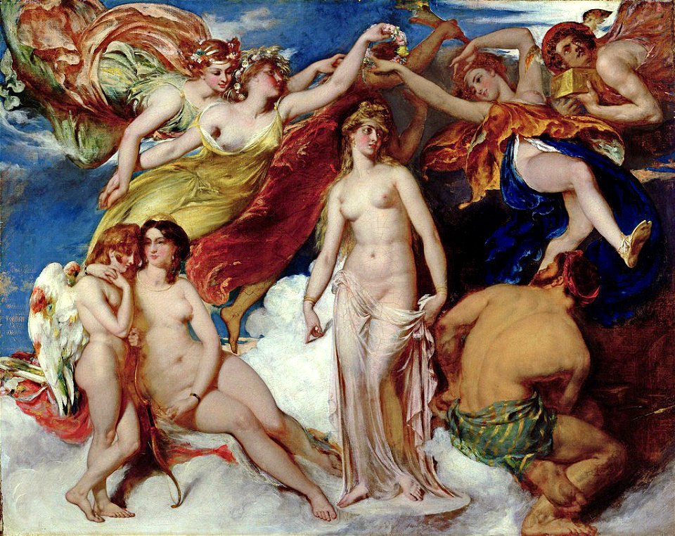 William Etty - Pandora Crowned by the Seasons, 1824FXD