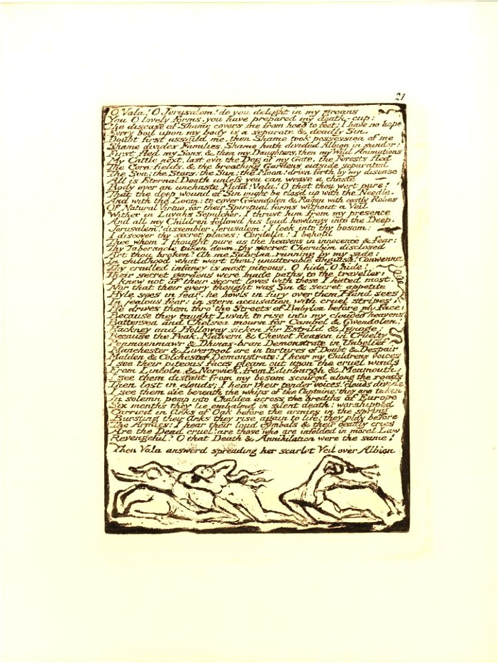 William Blake Jerusalem The Emanation - copy A Plate 21