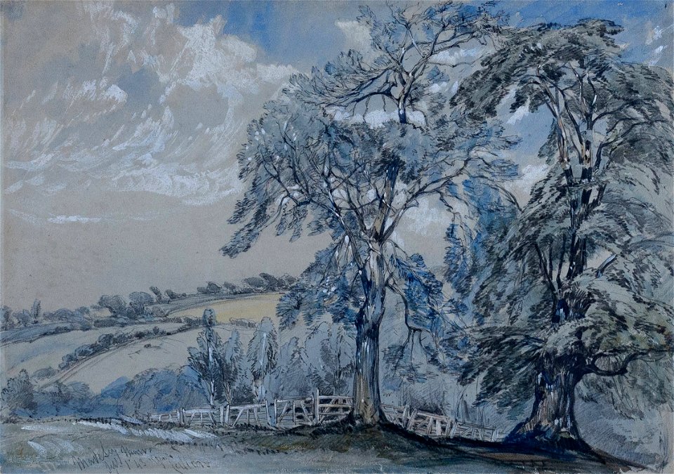 William Callow - View near Madeley Manor, Staffordshire - Callow-Crop-98624