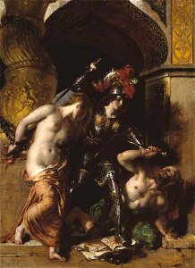 William Etty (1787-1849) - Britomart Redeems Faire Amoret - T00199 - Tate