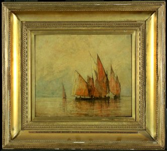 William Gedney Bunce - Venetian Boats - 23.473 - Museum of Fine Arts