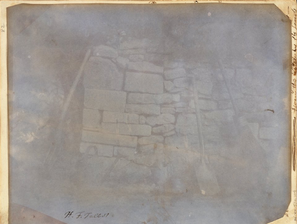 William Henry Fox Talbot (British - (Wall in Melon Ground, Lacock Abbey) - Google Art Project