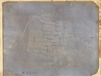 William Henry Fox Talbot (British - (Wall in Melon Ground, Lacock Abbey) - Google Art Project
