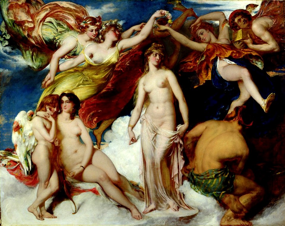 William Etty - Pandora Crowned by the Seasons, 1824