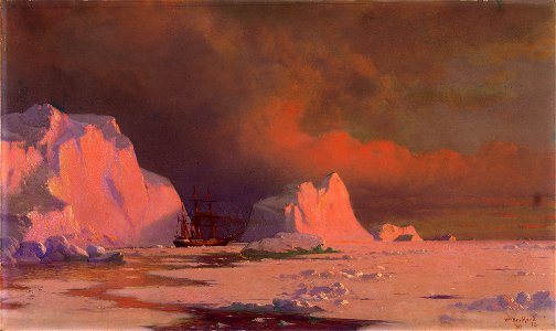 William Bradford (1823-92) - The 'Panther' in Melville Bay - RCIN 401327 - Royal Collection