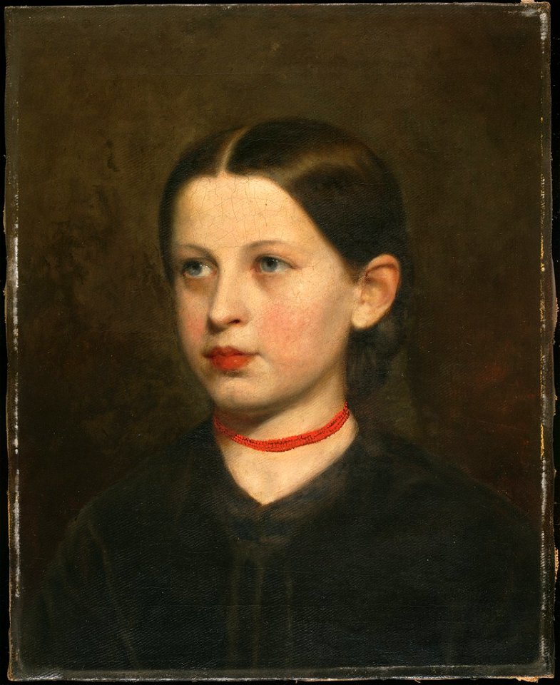 William Henry Furness, Jr. - Portrait of a Girl - 1949.134 - Harvard Art Museums