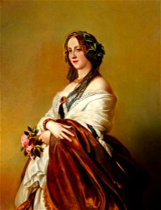 William Corden II (c.1820-1900) - Lady Harriet Elizabeth Georgiana Howard (1806–1868), Duchess of Sutherland (after Franz Xaver Winterhalter) - 766116 - National Trust