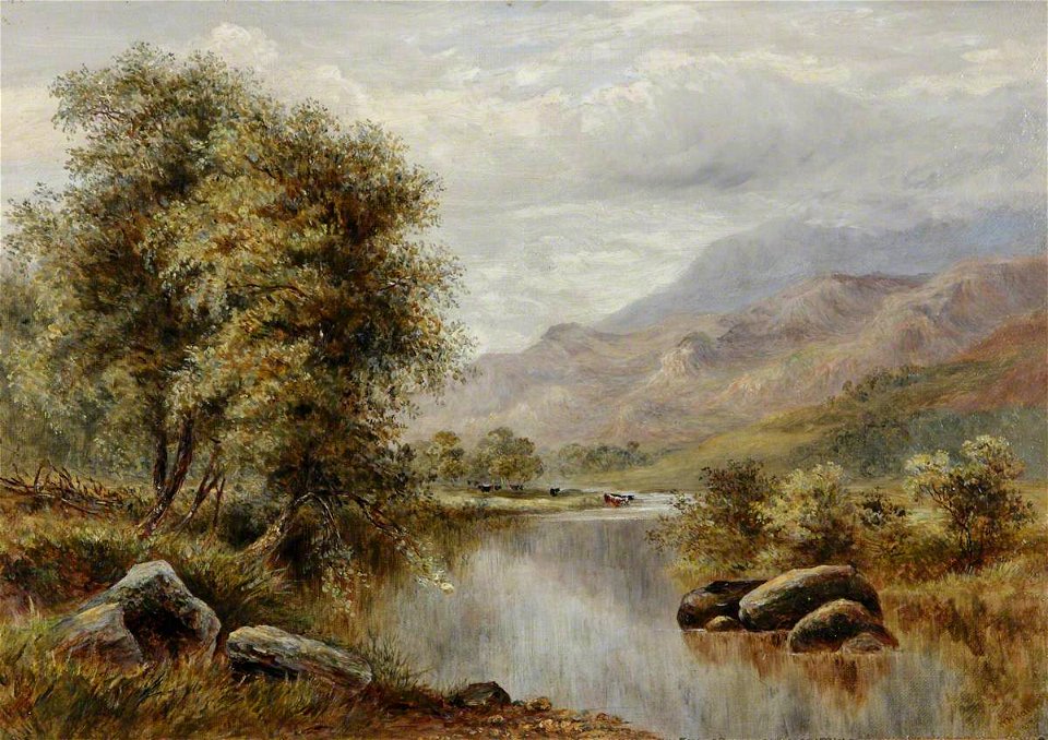 William Henry Hall (1812-1880) - River in a Highland Landscape - 1319362 - National Trust
