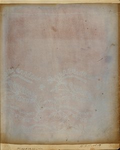 William Henry Fox Talbot (British - Photogenic drawing of a fragment of lace. - Google Art Project