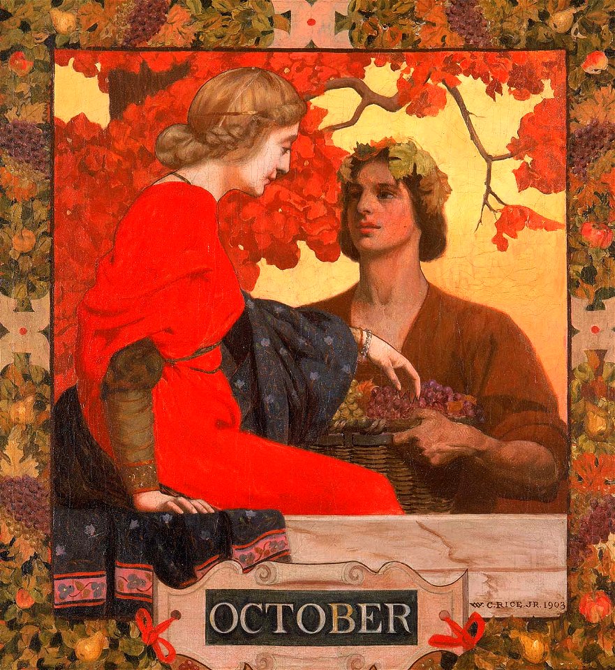 William Clarke Rice - October (cover illustration for Harper's Magazine) - 1977.99.2 - Smithsonian American Art Museum
