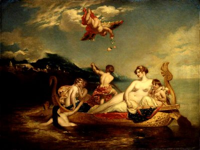 William Etty (1787-1849) - The Coral Finder, Venus and her Youthful Satellites, replica - N06354 - National Gallery. Free illustration for personal and commercial use.