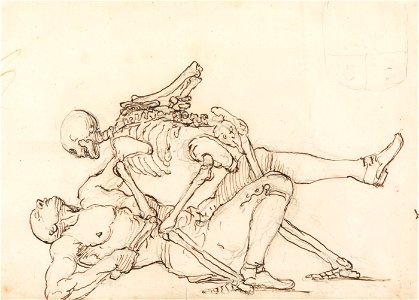 William Hogarth - George Taylor's Epitaph- Death Giving George Taylor a Cross Buttock - Google Art Project