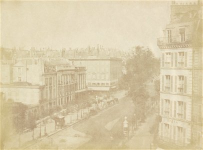 William Henry Fox Talbot, View of the Boulevards at Paris, 1843