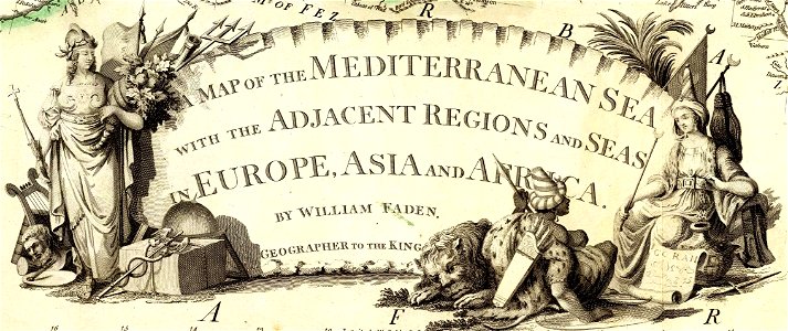 William Faden. Composite Mediterranean. 1785.N
