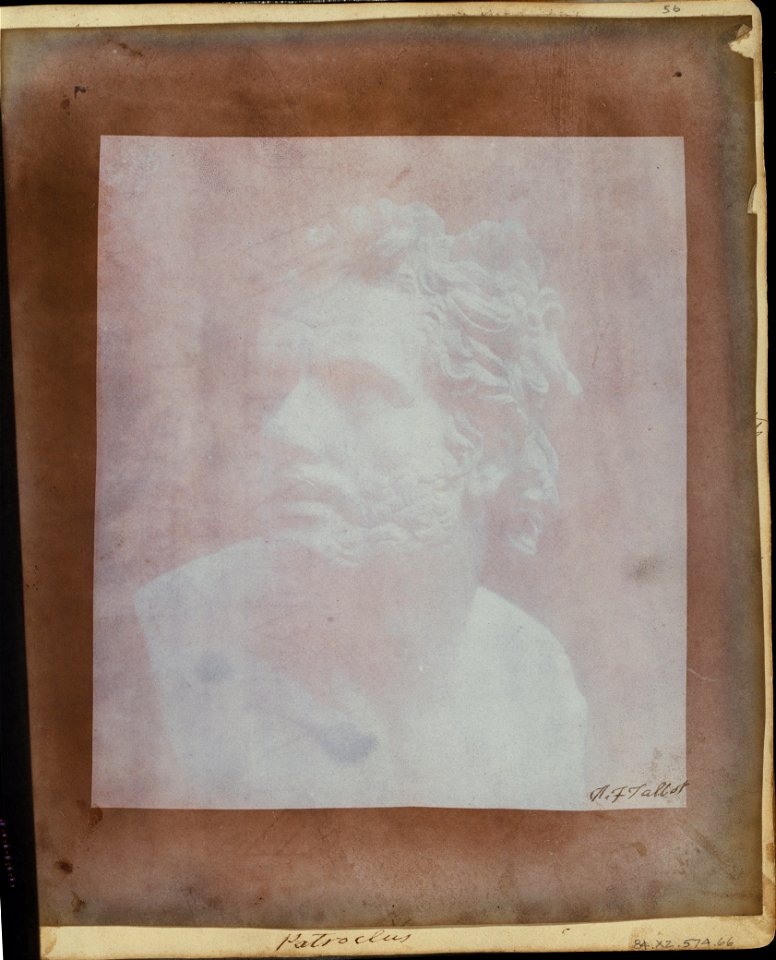 William Henry Fox Talbot (British - Bust of Patroclus. - Google Art Project (6720942)