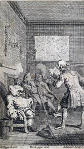 William Hogarth Trim Legge il Sermone (Tristram Shandy)