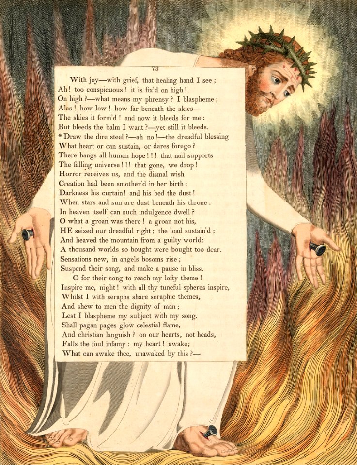 William Blake illustration to Night Thoughts Plate 73