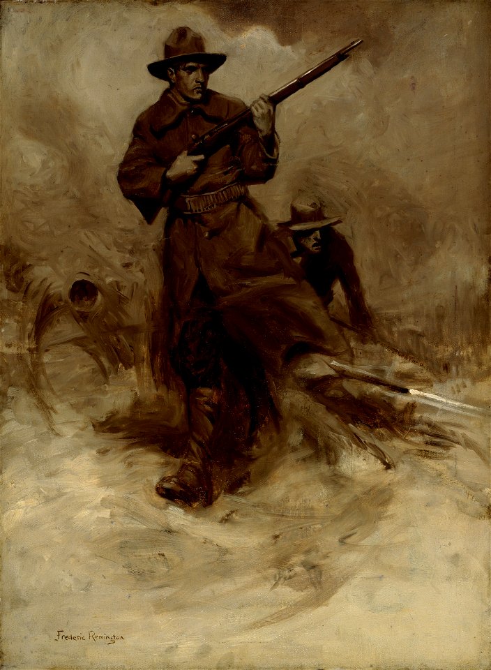 William Gilbert Gaul - Spanish-American War Soldiers in Action - 43.37 - Museum of Fine Arts