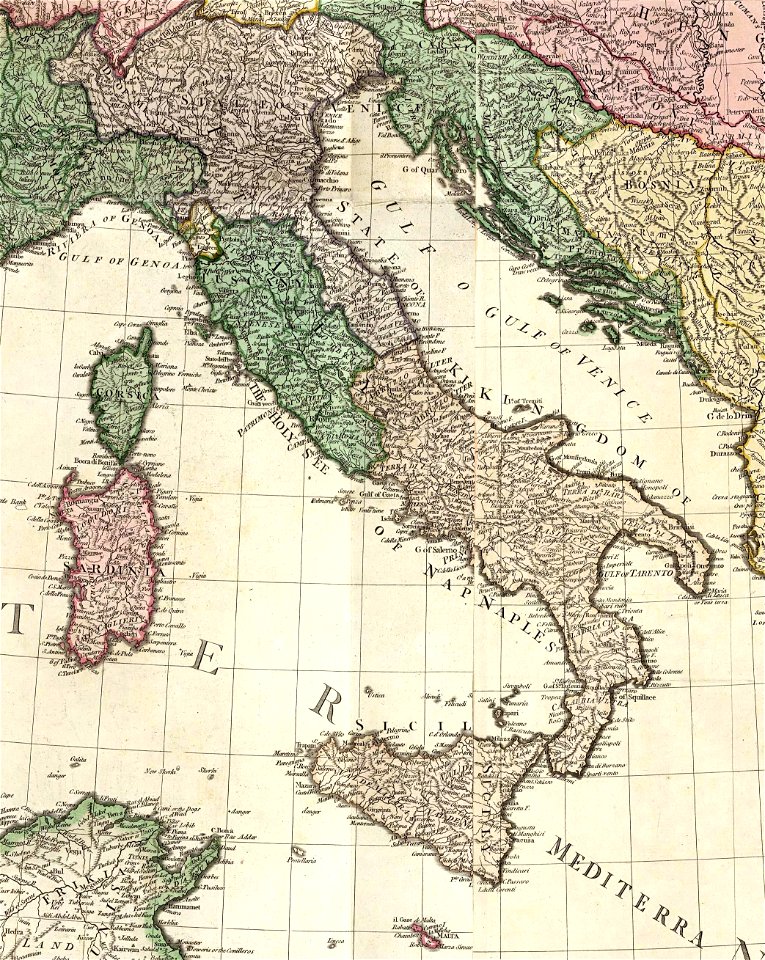 William Faden. Composite Mediterranean. 1785.J