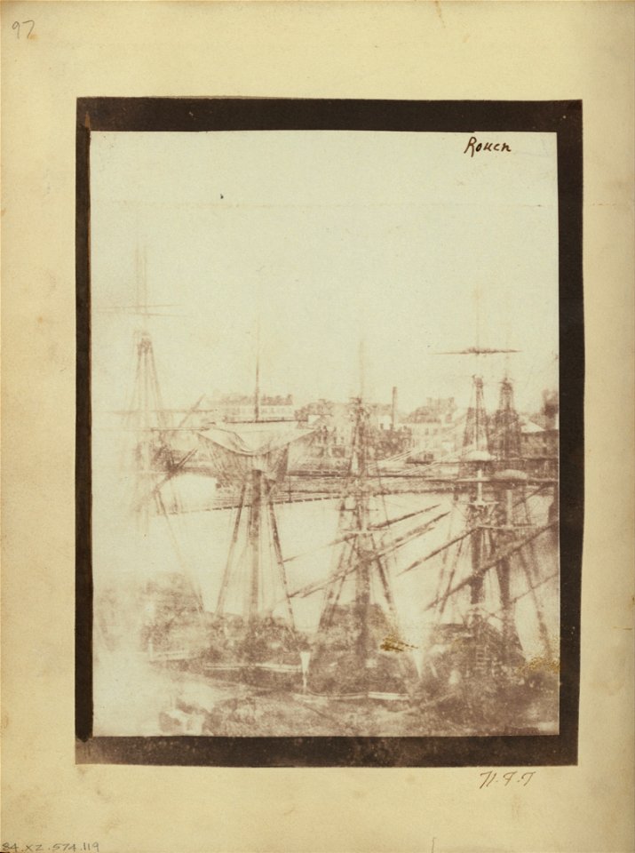 William Henry Fox Talbot (British - The Harbour at Rouen. - Google Art Project