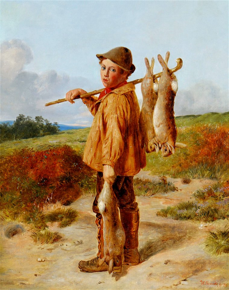 William Hemsley The young poacher 1874