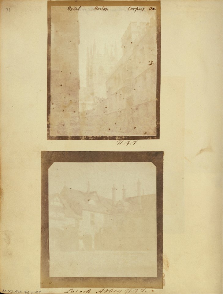 William Henry Fox Talbot (British - The Courtyard at Lacock Abbey. - Google Art Project