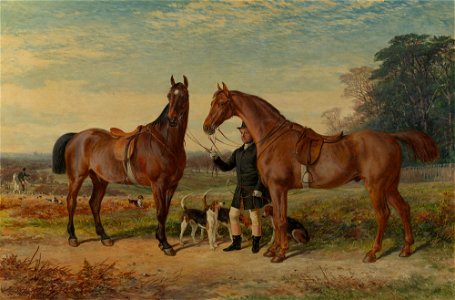 William H Hopkins (active 1853-1890-d. 1892) - Thomas Portman with Guy Mannering and Ghillie Callum - RCIN 403578 - Royal Collection
