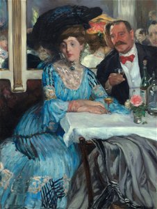 William James Glackens - At Mouquin's - 1925.295 - Art Institute of Chicago