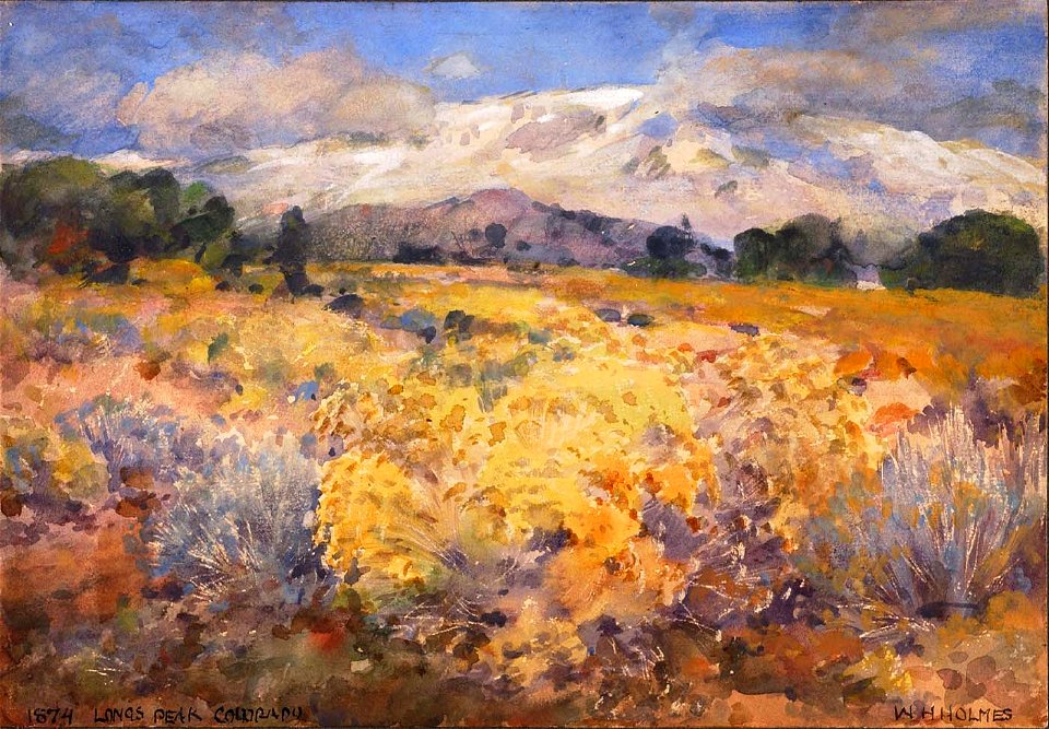 William Henry Holmes - Long's Peak, Colorado, 1874 - 1930.12.59 - Smithsonian American Art Museum