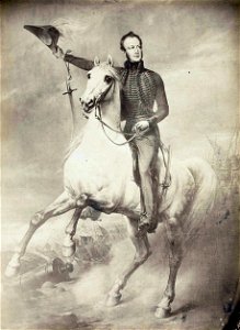 William II, King of the Netherlands (b-w), by Nicaise de Keyser