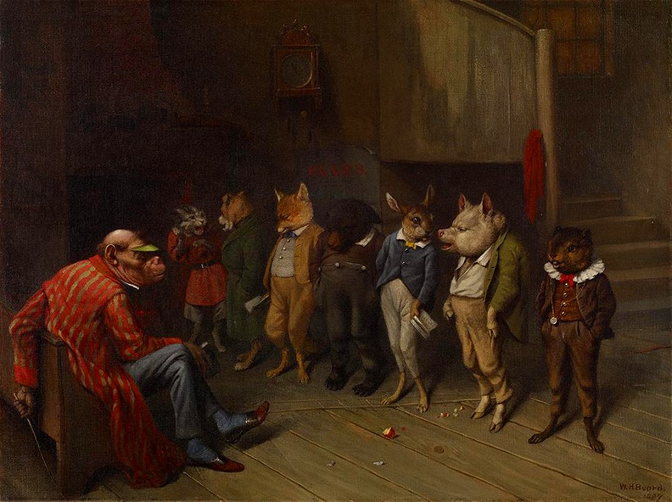 William Holbrook Beard - School Rules - promised gift 187 school-rules - Crystal Bridges Museum of American Art