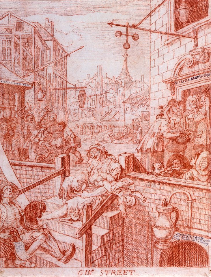 William Hogarth - Gin Street - Google Art Project