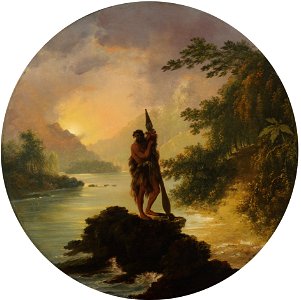 William Hodges - A View in Dusky Bay, New Zealand - Google Art Project