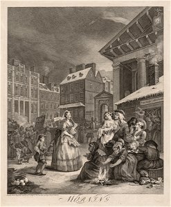 William Hogarth (British, 1697-1764) - The Four Times of Day, Morning - 1968.216.1 - Cleveland Museum of Art
