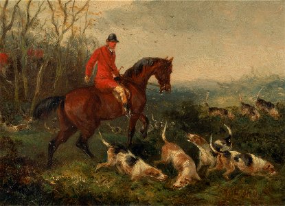 William J. Shayer - Foxhunting- At Cover - Google Art Project. Free illustration for personal and commercial use.