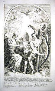 William Hogarth - A Burlesque on Kents Altarpiece at St.Clement Danes