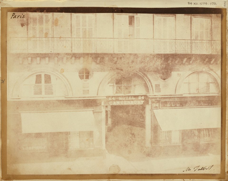 William Henry Fox Talbot (British - The Hotel Canterbury, Paris. - Google Art Project